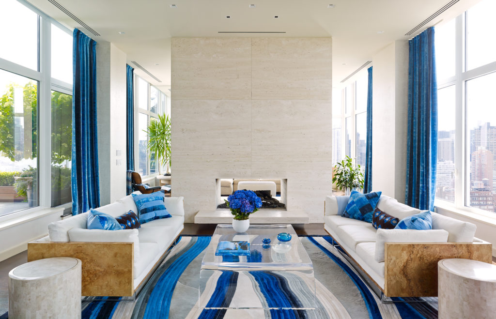 Upper East Side Penthouse Living Room