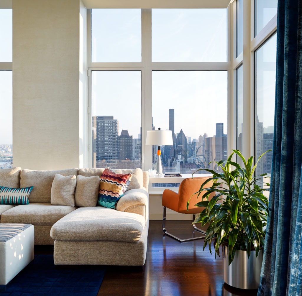 Upper East Side Penthouse Living Space