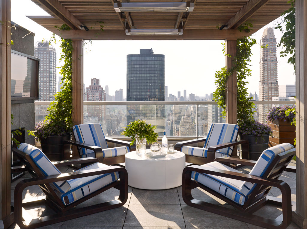 Upper East Side Terrace Lounge Area